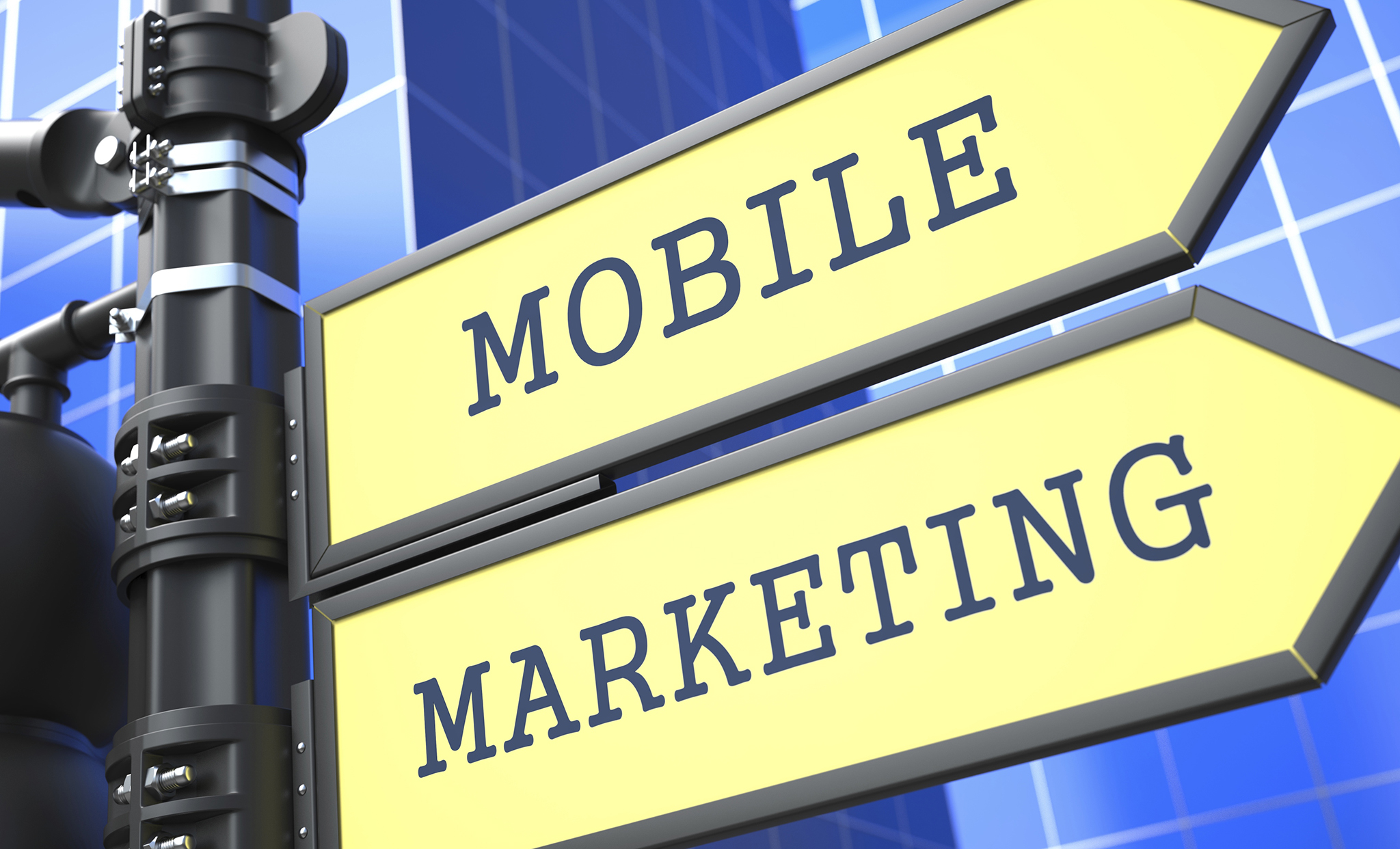 Business Concept. Mobile Marketing Sign.